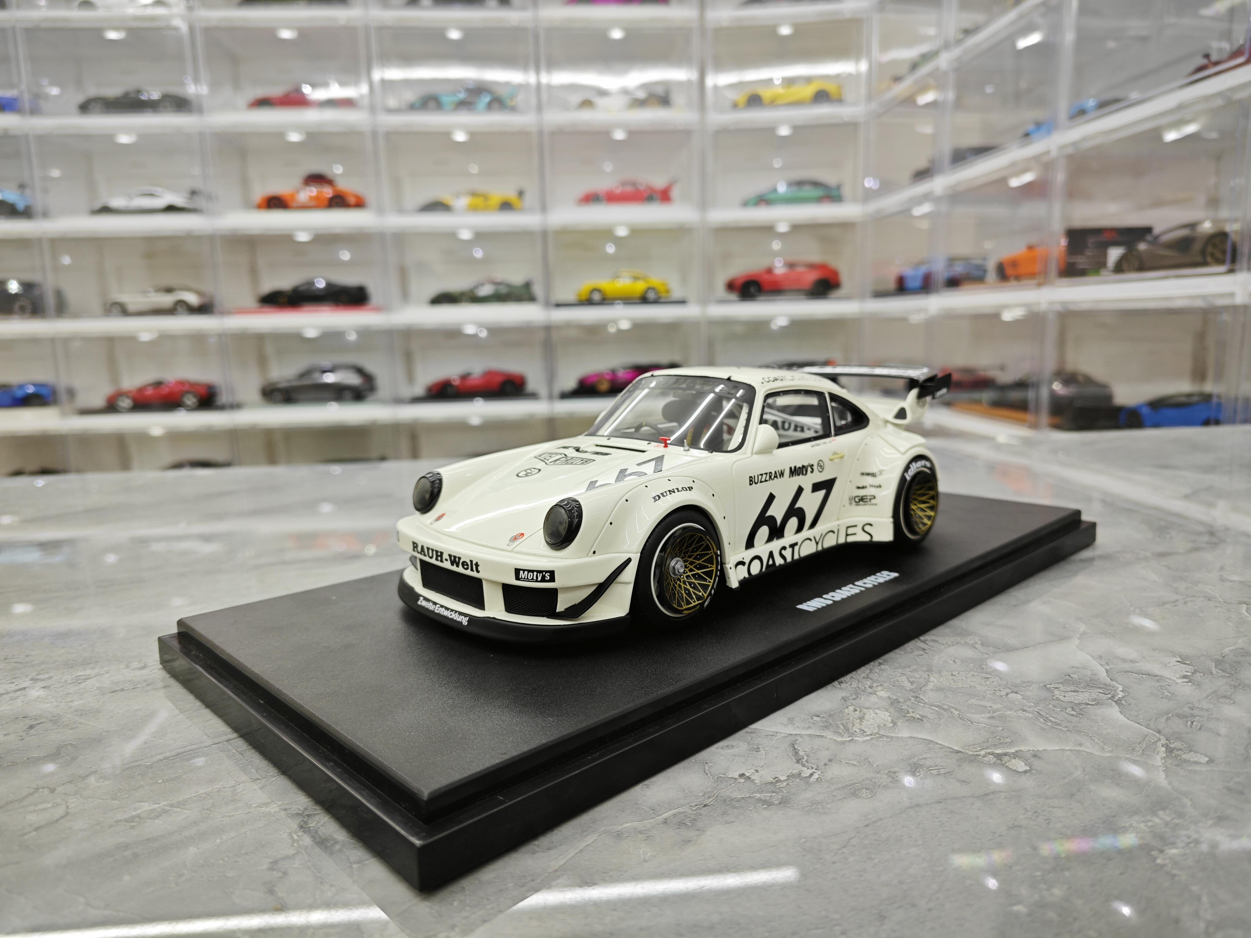 Porsche 911 -1/18 Ölçekli Beyaz Renk Model Araç