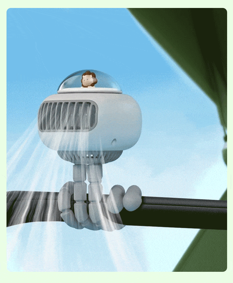 Taşınabilir Sinek Kovucu Fan-Ahtopot Ayaklar