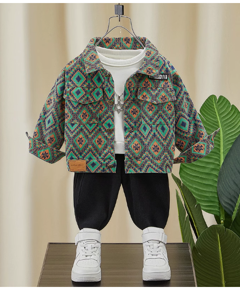 Yeşil-Siyah Erkek Çocuk Takım 2-6 Yaş