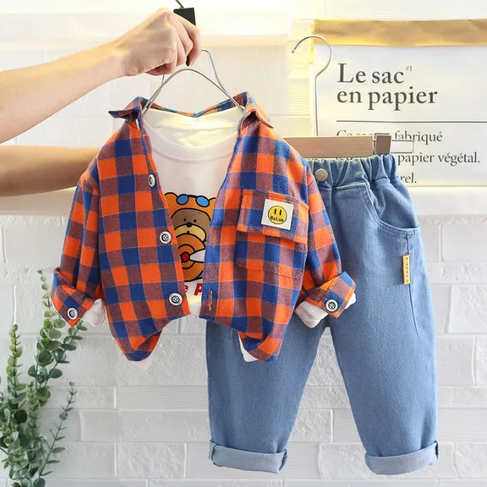 1-5 Yaş 3 Parça Unisex Çocuk Takımı (Renk Seçenekleri)