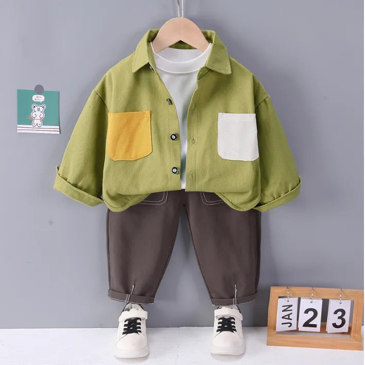 1-5 Yaş 3 Parça Erkek Çocuk Takımı – 3 Model Renk Seçeneği