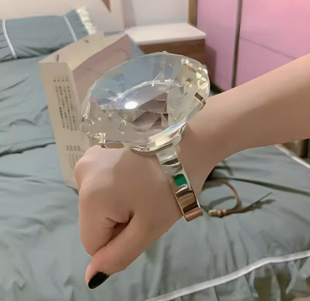 Dev Boyut Kristal Yüzük-Bileklik
