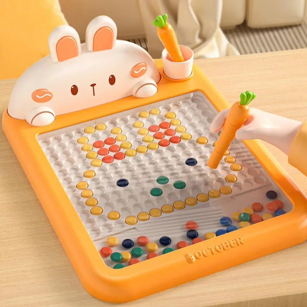 Küçük Çocuklar Için Manyetik Çizim Tahtası, Manyetik Kalem ve Boncuklu Büyük Karalama Tahtası, Montessori Eğitici Okul Öncesi Oyuncak