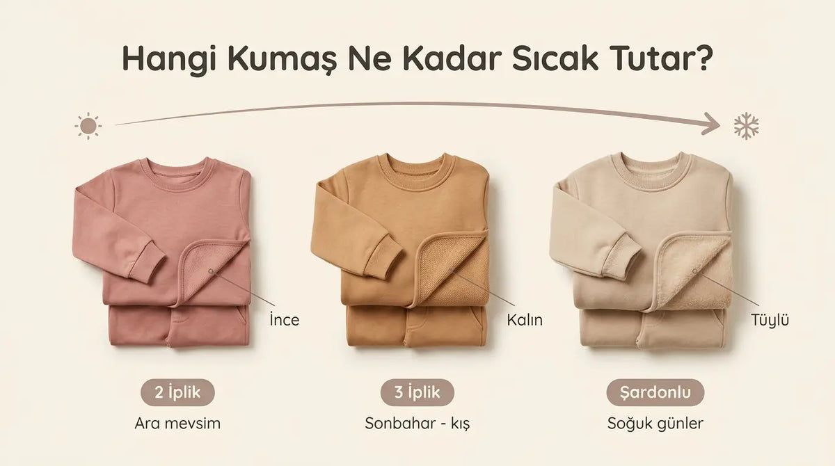 3 İplik, 2 İplik ve Şardonlu Kumaş Farkı | Cocumix