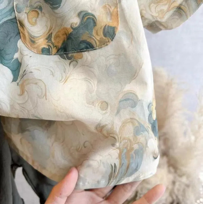 Hawaii Rüzgarı Desenli Yazlık Çocuk Takımı (1-8 Yaş)