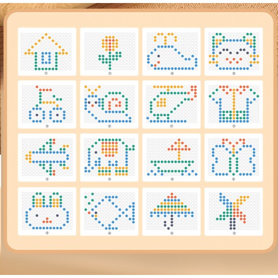 Küçük Çocuklar Için Manyetik Çizim Tahtası, Manyetik Kalem ve Boncuklu Büyük Karalama Tahtası, Montessori Eğitici Okul Öncesi Oyuncak