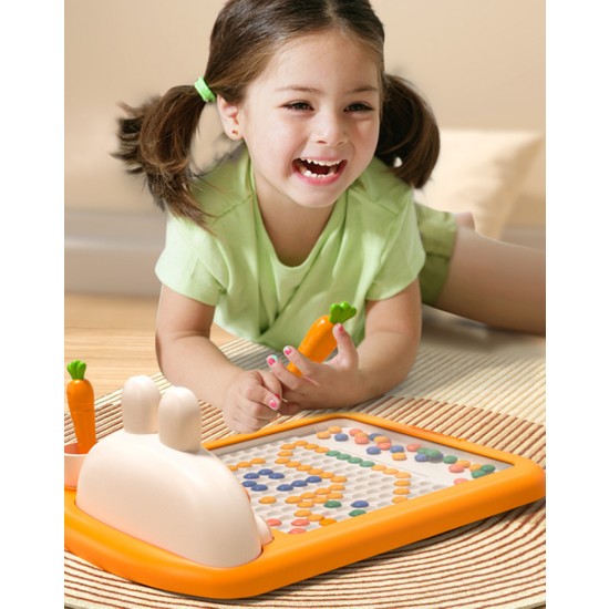 Küçük Çocuklar Için Manyetik Çizim Tahtası, Manyetik Kalem ve Boncuklu Büyük Karalama Tahtası, Montessori Eğitici Okul Öncesi Oyuncak