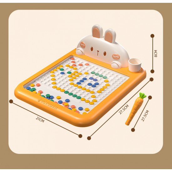 Küçük Çocuklar Için Manyetik Çizim Tahtası, Manyetik Kalem ve Boncuklu Büyük Karalama Tahtası, Montessori Eğitici Okul Öncesi Oyuncak