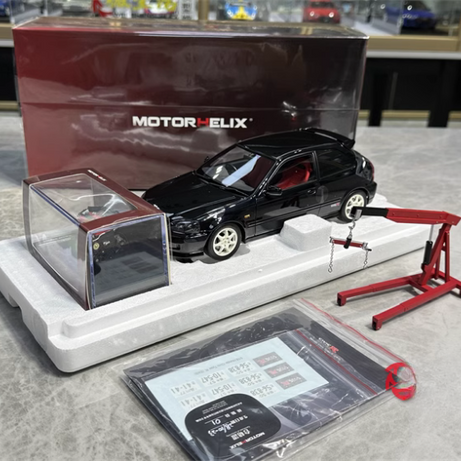 Siyah Renk Typer Honda Civic 1/18 Ölçek ve Motor