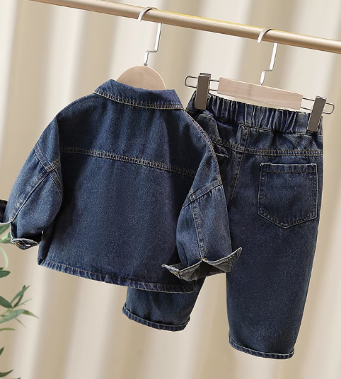 2-7 Yaş Kız Çocuk Kot Takım