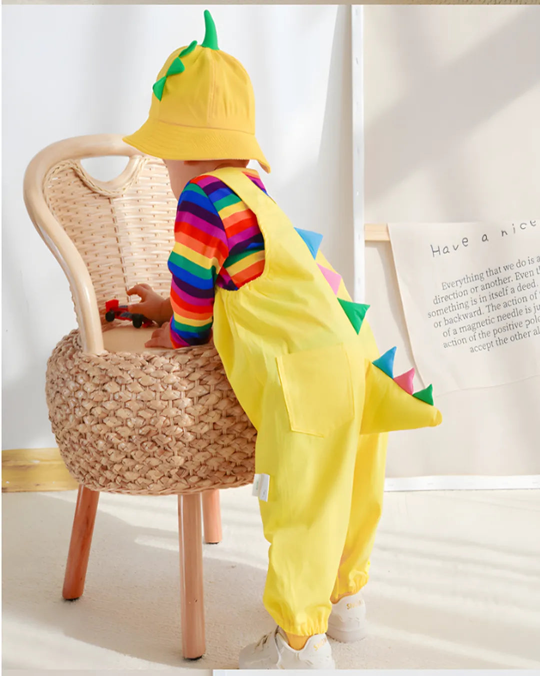 Kaplan Baskılı Turuncu Tulum Takımı + Şapka – 1-5 Yaş