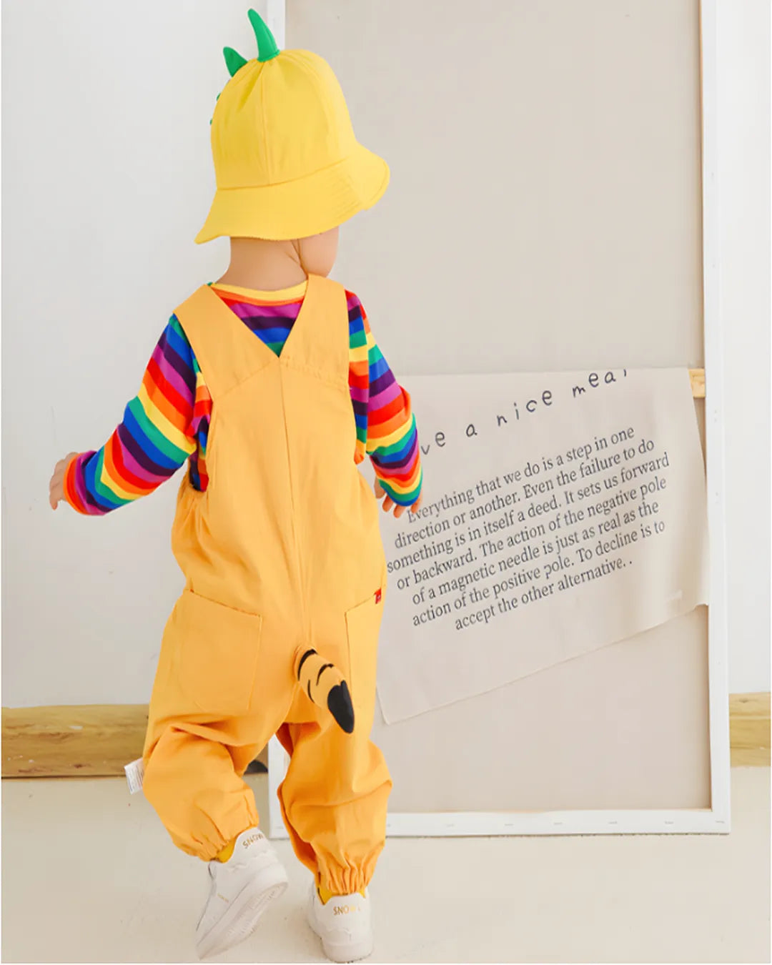 Kaplan Baskılı Turuncu Tulum Takımı + Şapka – 1-5 Yaş