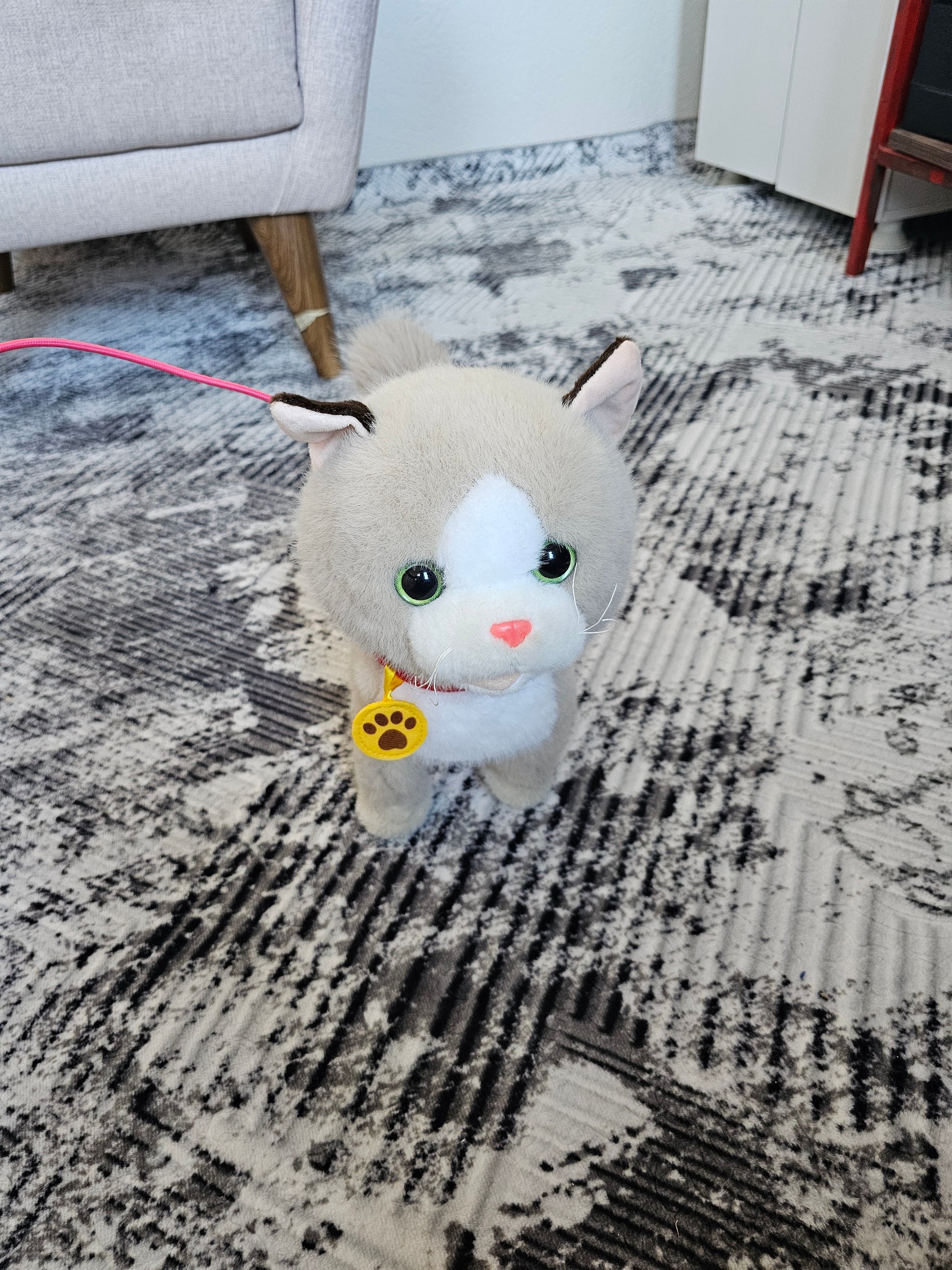 Dev Boy Konuşan, Hareketli, Müzikli Peluş Kedi 🐱