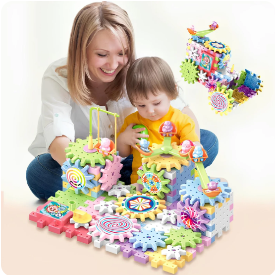 Dişli Çark Eğitici Oyuncak- Motorlu Dişli Seti-263 Parça