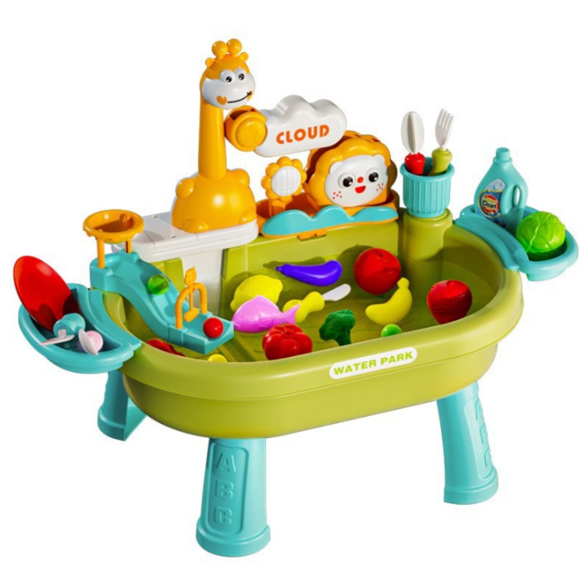 Çocuklar İçin Su Oyun Masası ve Mutfak Seti – Aksesuar Dahil