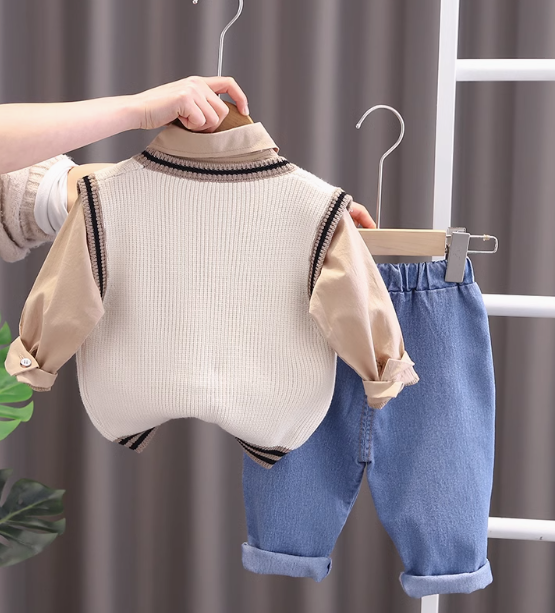 3 Parçalı Erkek Çocuk Set Takım 1-5 Yaş