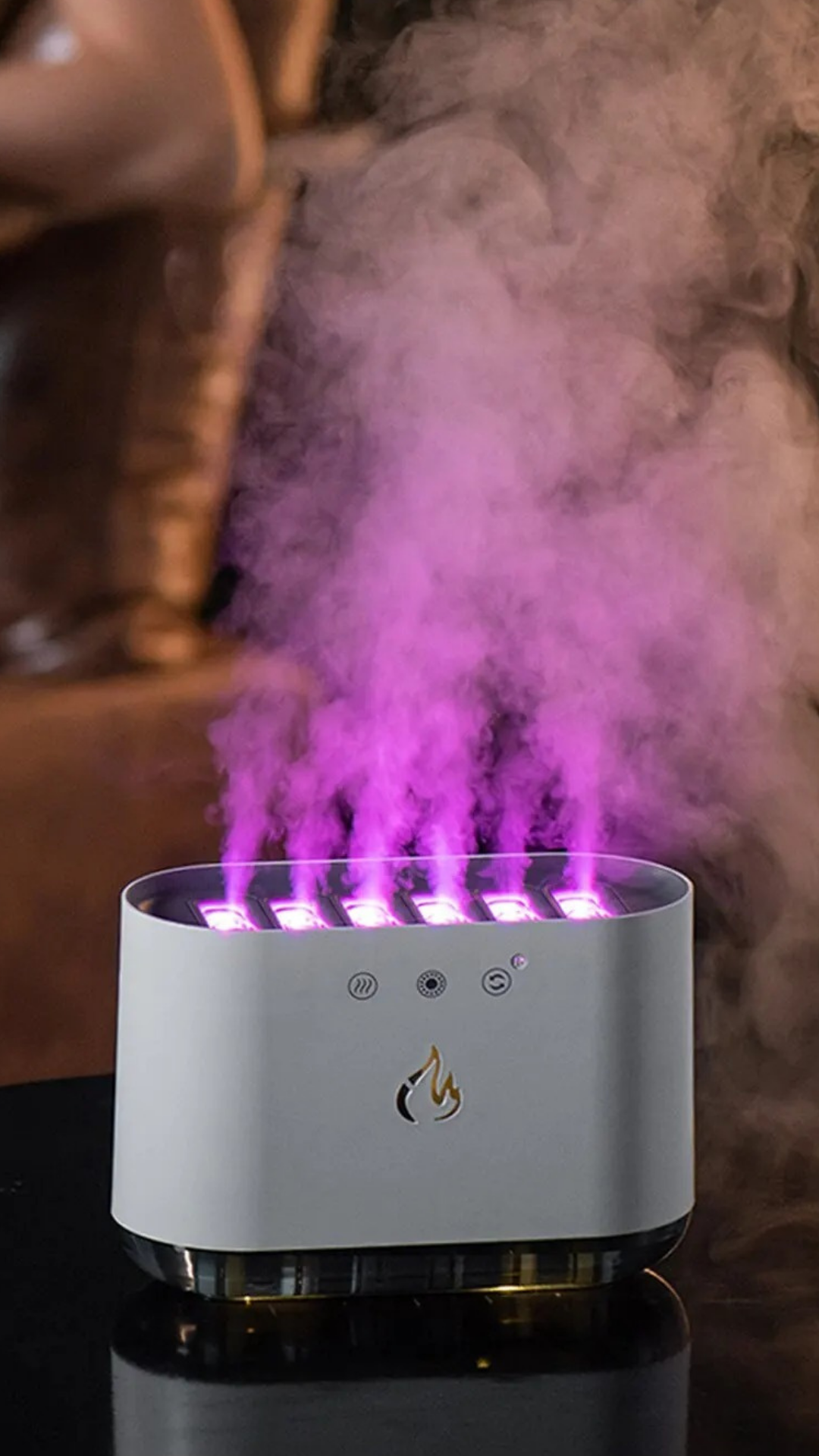 Masaüstü Dinamik Müziğe Duyarlı Ultrasonik Oda-Ofis Nemlendirici