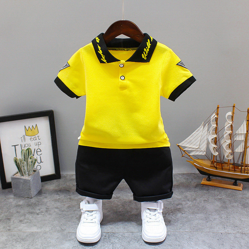 Erkek Çocuk Polo Yaka Tişört Şort Takım 3-4 Yaş Outlet
