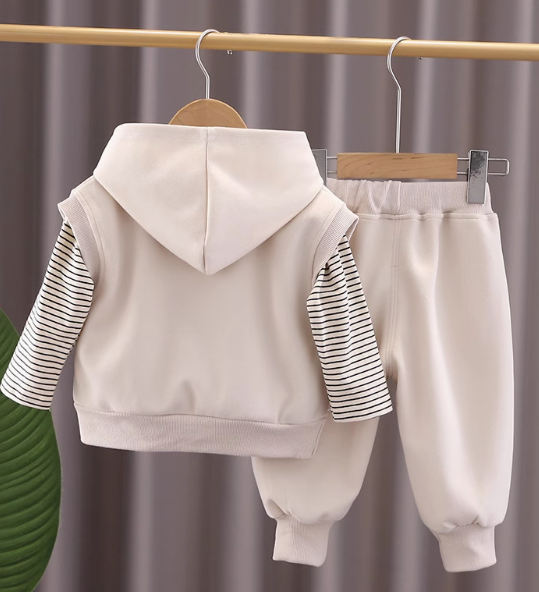 3 Parçalı Unisex Çocuk Takım-Sweet-Yelek-Pantolon