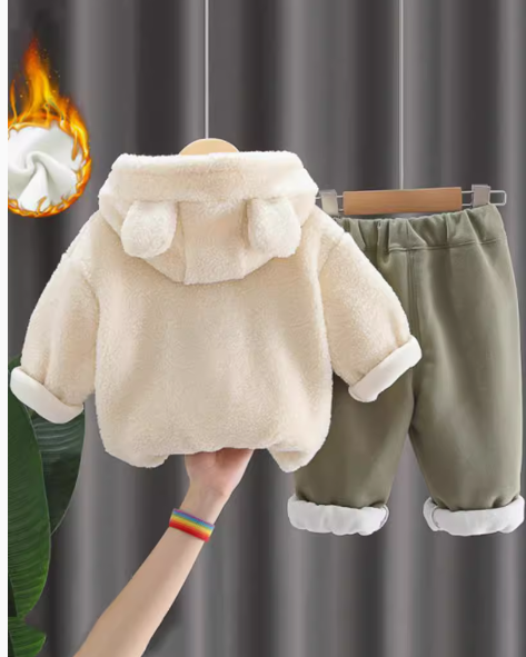 Çanta Dahil Ayıcıklı Unisex Çocuk Takım 1-5 Yaş