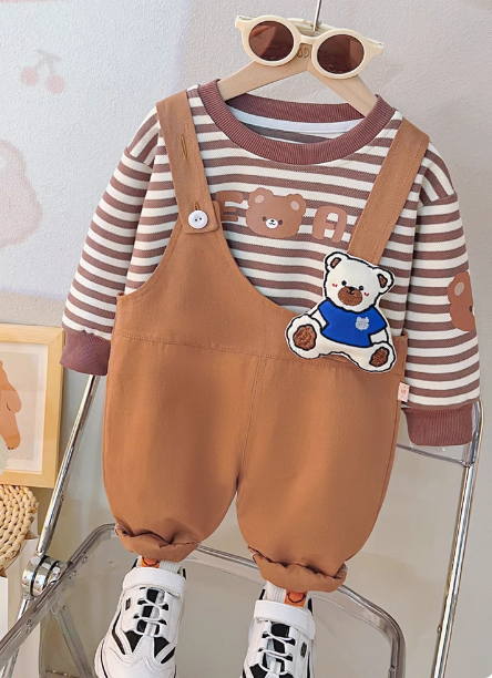 Kahverengi Renk Çocuk Tulum ve Sweet 1-5 Yaş