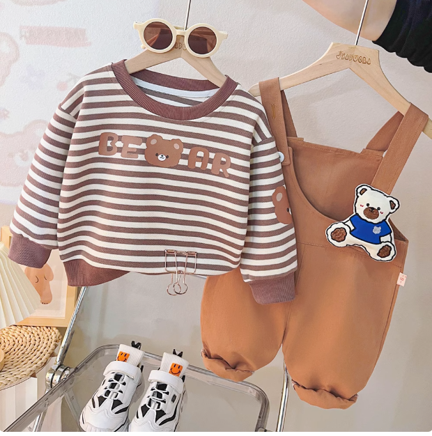 Kahverengi Renk Çocuk Tulum ve Sweet 1-5 Yaş