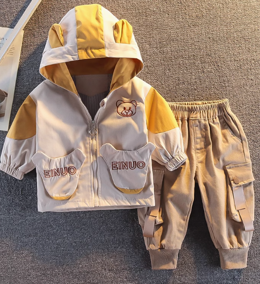 Kapşonlu Ceket ve Pantolon Erkek Çocuk Takım 1-5 Yaş