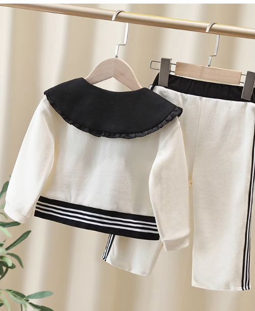 Kırık Beyaz Kız Çocuk Alt Üst Takım 2-7 Yaş