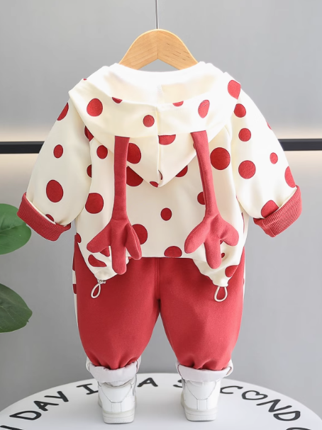 Kırmızılı Kız Çocuk Takım 1-5 Yaş