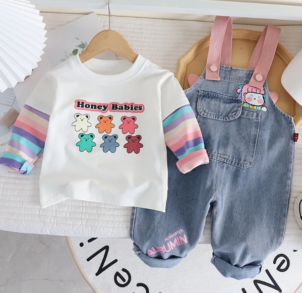 Kız Çocuk Tulum ve Uzun Kollu Sweet 1-5 Yaş