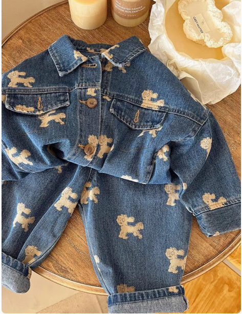 Kot Ceket Kot Pantolon Alt Üst Erkek Çocuk Takım 2-6 Yaş