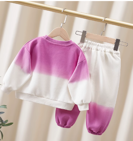 Mor Beyaz Kız Çocuk Takım 2-7 Yaş