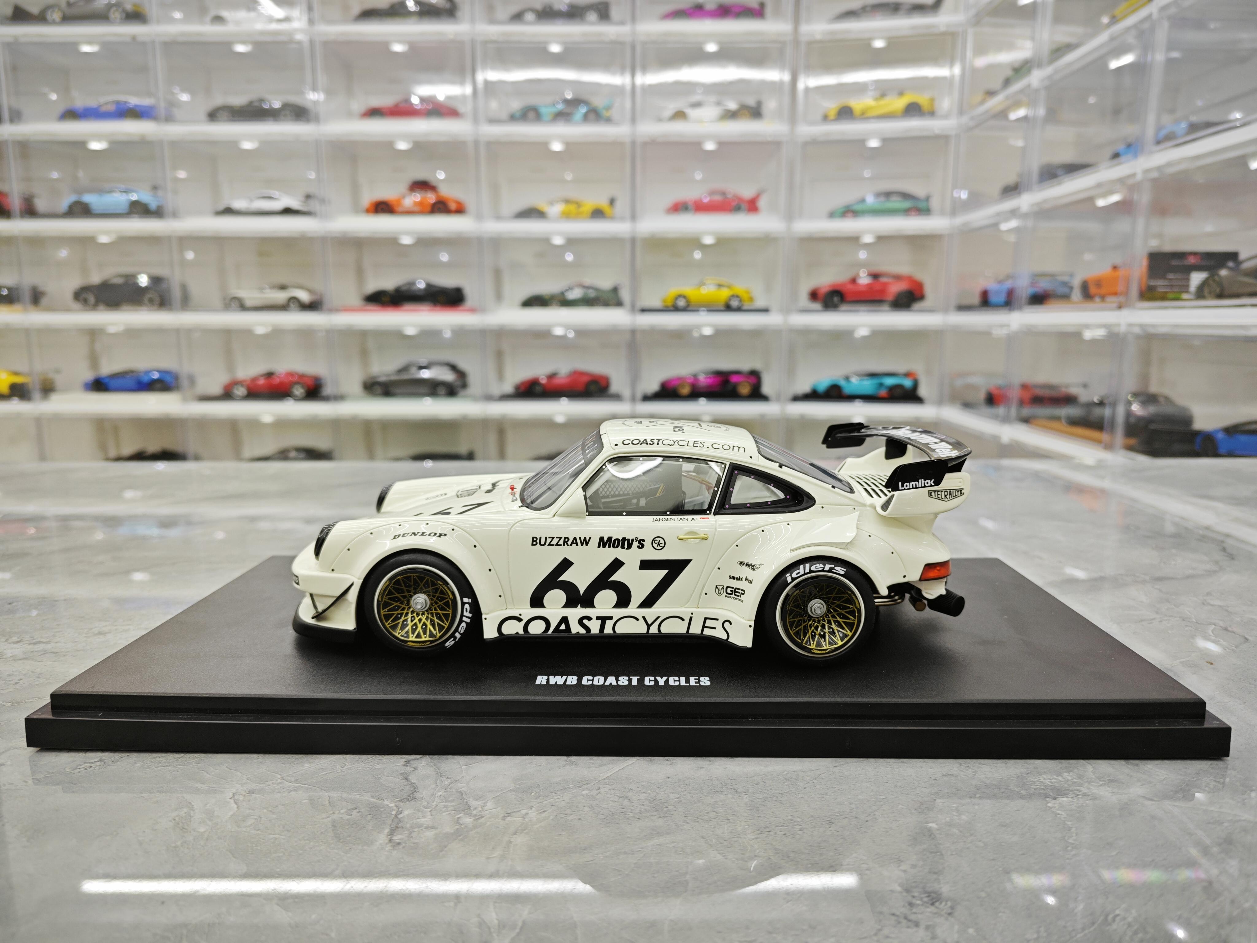 Porsche 911 -1/18 Ölçekli Beyaz Renk Model Araç