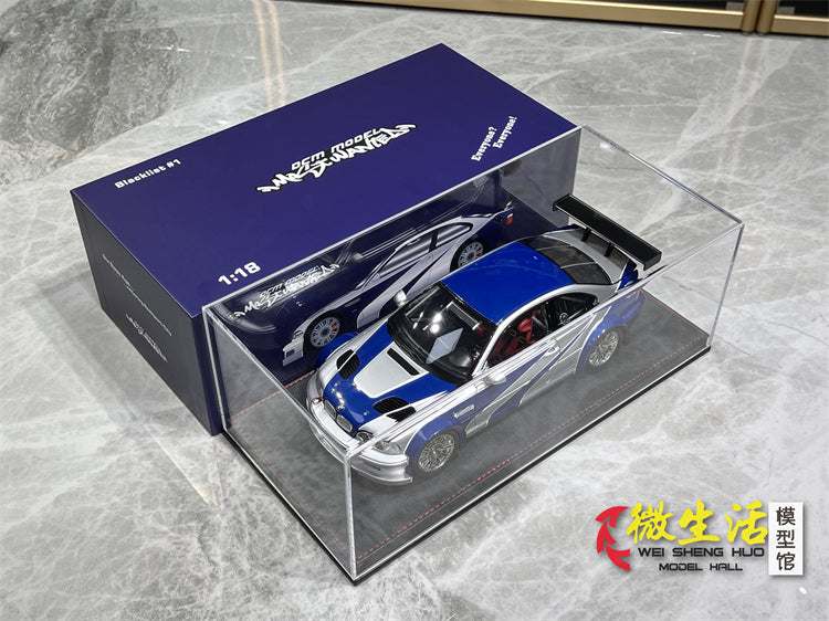 Bmw M3 1/18 Ölçek Buz Mavi Gri Renk Need For Speed Versiyon