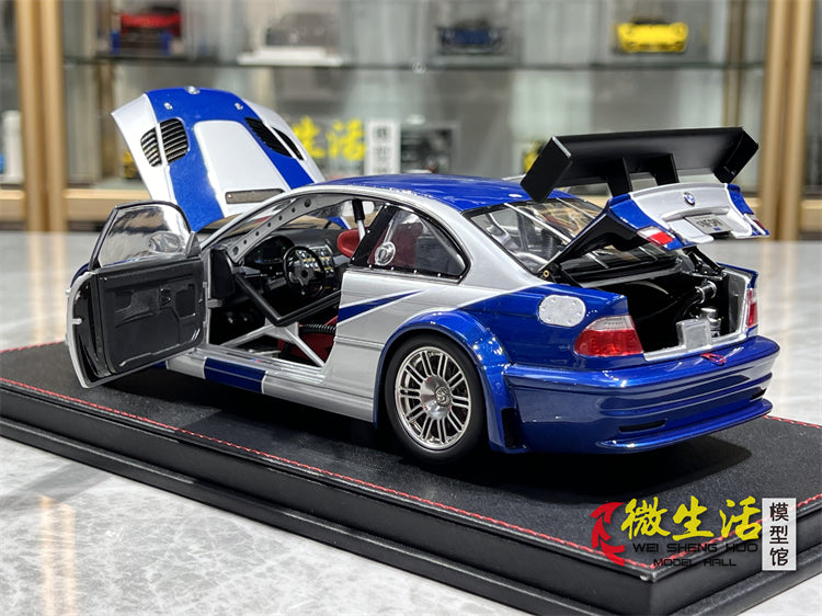 Bmw M3 1/18 Ölçek Buz Mavi Gri Renk Need For Speed Versiyon