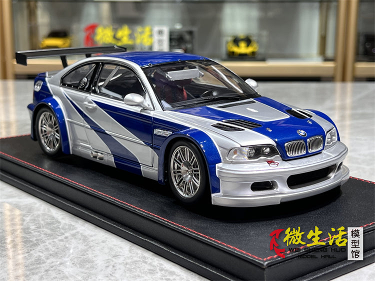 Bmw M3 1/18 Ölçek Buz Mavi Gri Renk Need For Speed Versiyon