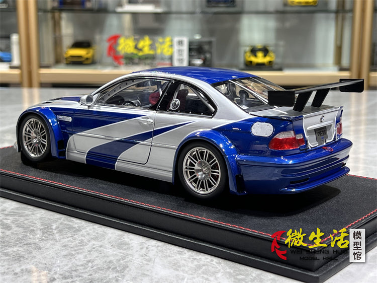 Bmw M3 1/18 Ölçek Buz Mavi Gri Renk Need For Speed Versiyon