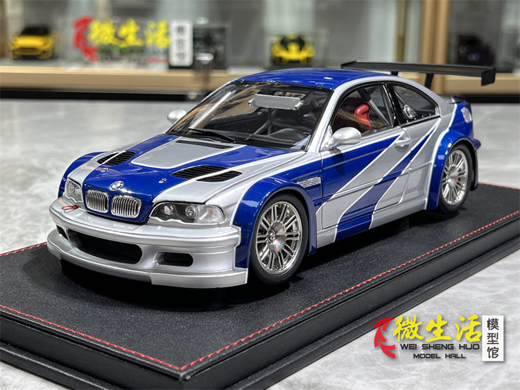 Bmw M3 1/18 Ölçek Buz Mavi Gri Renk Need For Speed Versiyon