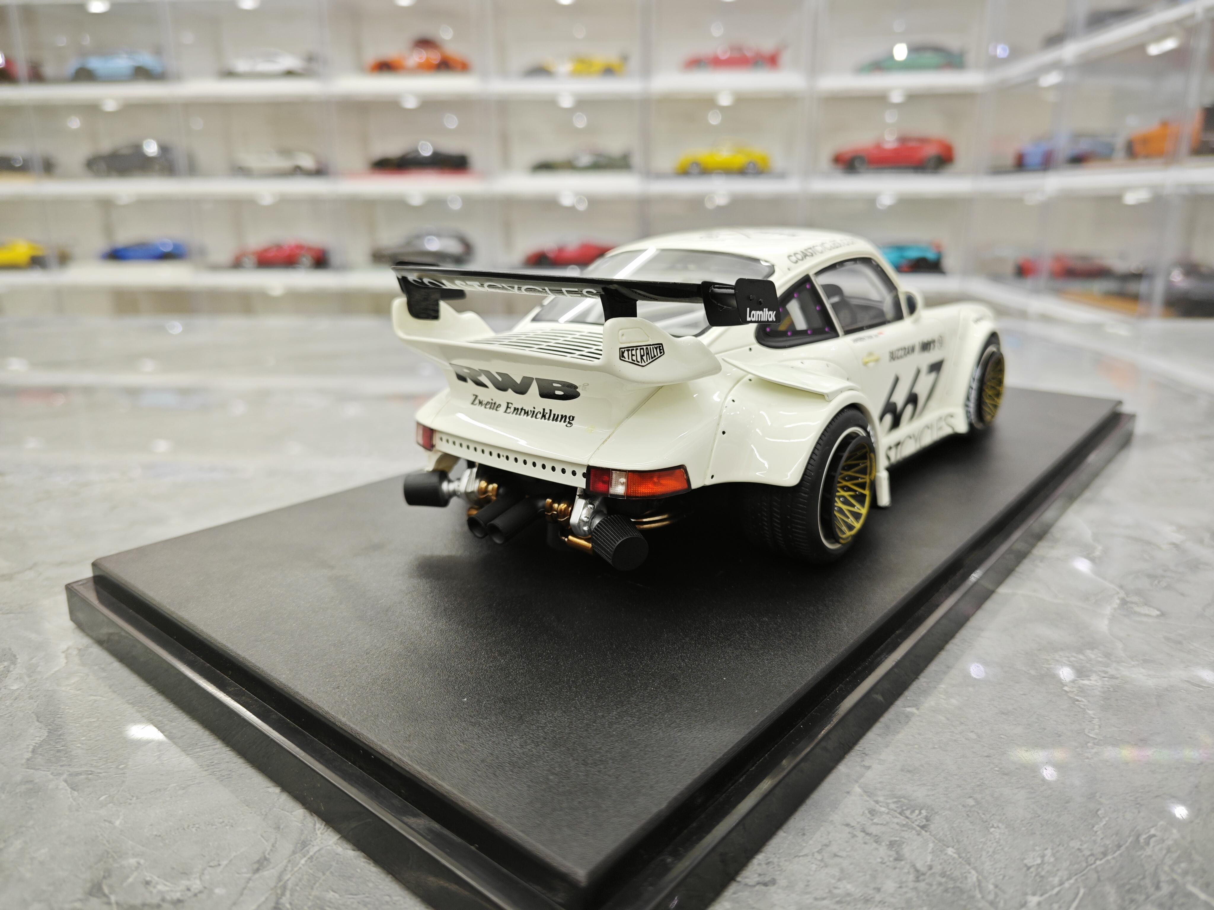 Porsche 911 -1/18 Ölçekli Beyaz Renk Model Araç