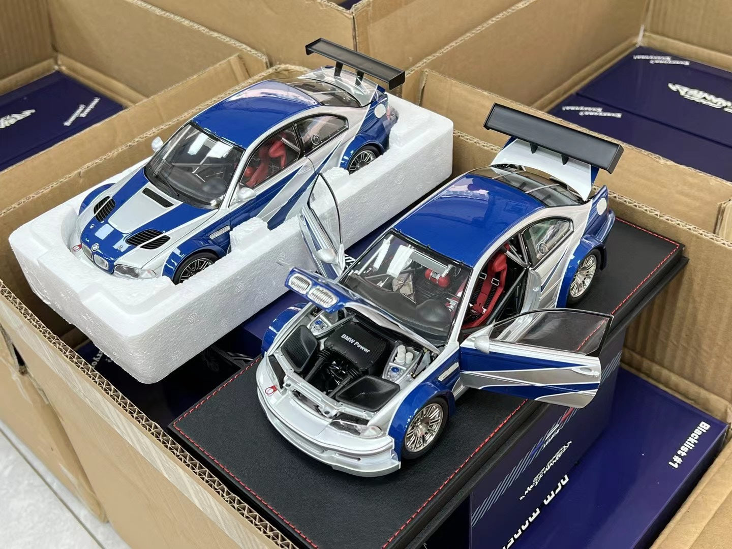 Bmw M3 1/18 Ölçek Buz Mavi Gri Renk Need For Speed Versiyon