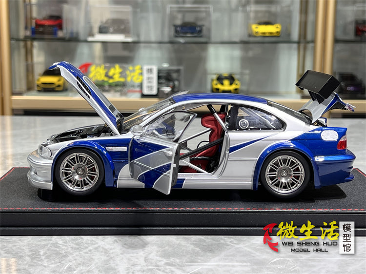 Bmw M3 1/18 Ölçek Buz Mavi Gri Renk Need For Speed Versiyon