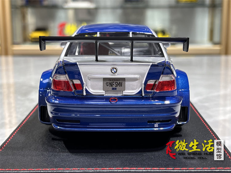 Bmw M3 1/18 Ölçek Buz Mavi Gri Renk Need For Speed Versiyon