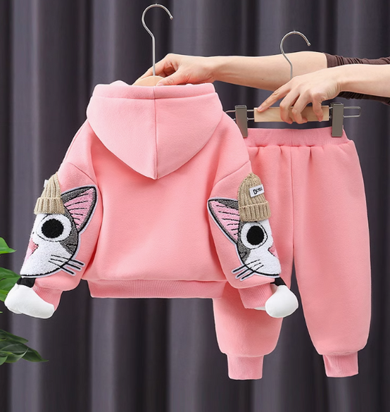 Pembe Renk Cepli Kız Çocuk Takım 2-6 Yaş