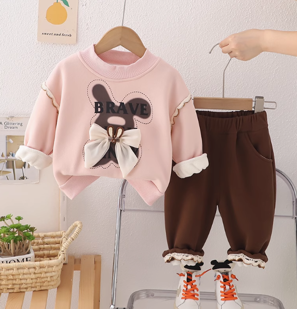 Pembe Renk Kız Çocuk Takım 1-5 Yaş