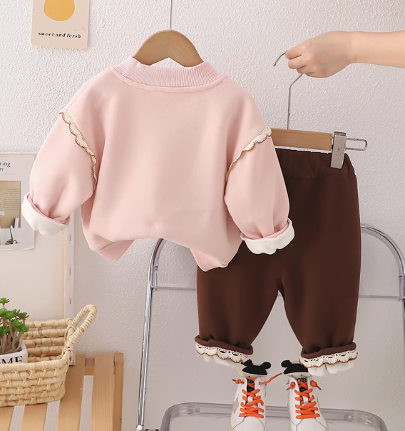 Pembe Renk Kız Çocuk Takım 1-5 Yaş