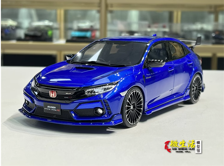 1/18 Ölçekli Honda Civic Mavi Renk