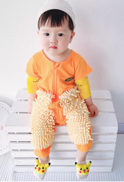 Emekleyen Çocuklar İçin Paspas Tulum