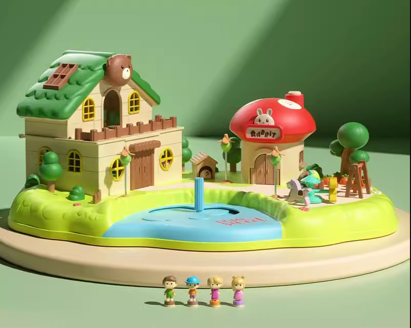 Sürpriz Şehir Manyetik Kontrol Çocuk Oyun Evi