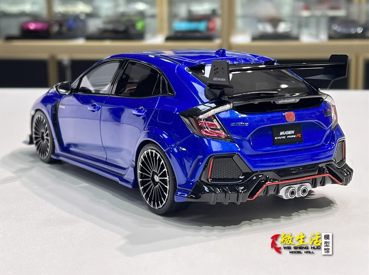1/18 Ölçekli Honda Civic Mavi Renk
