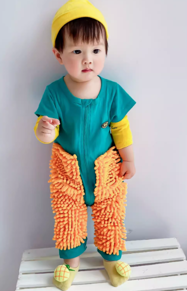 Emekleyen Çocuklar İçin Paspas Tulum